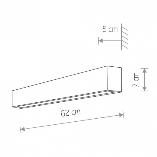 Накладной светильник Nowodvorski Straight Wall LED S 7568