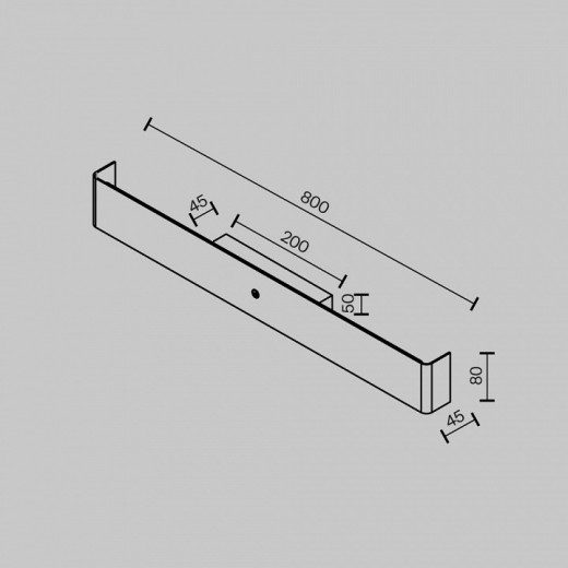 Накладной светильник Maytoni Bracket MOD492WL-L16BK