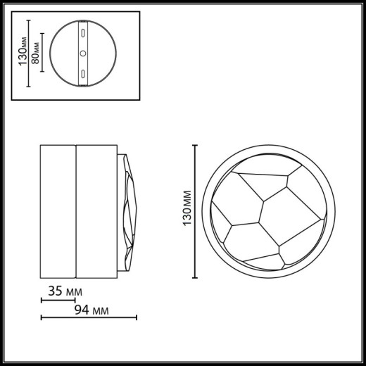 Накладной светильник Odeon Light L-VISION 7174/15WL