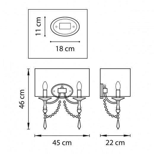 Накладной светильник Lightstar Paralume 725626
