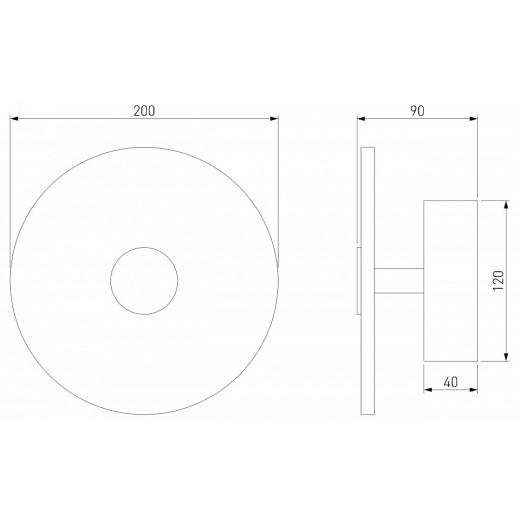 Накладной светильник Eurosvet Thasos 40340 LED латунь