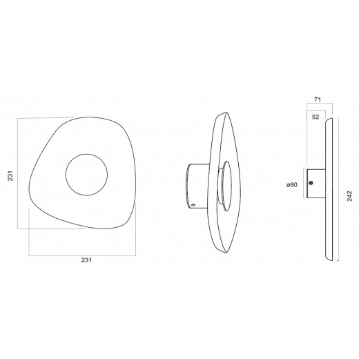 Накладной светильник Mantra Acustic 9443