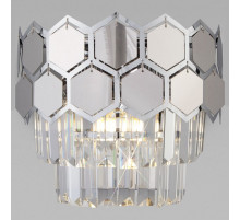 Накладной светильник Eurosvet Ariana 10124/2 хром/прозрачный хрусталь Strotskis (10113/2)