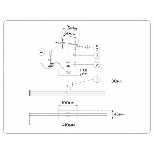Накладной светильник Ambrella Light COMFORT FL6113