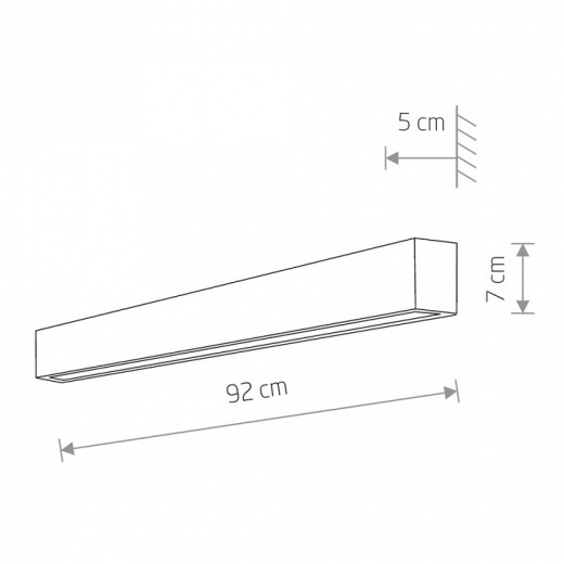 Накладной светильник Nowodvorski Straight Wall LED M 7594