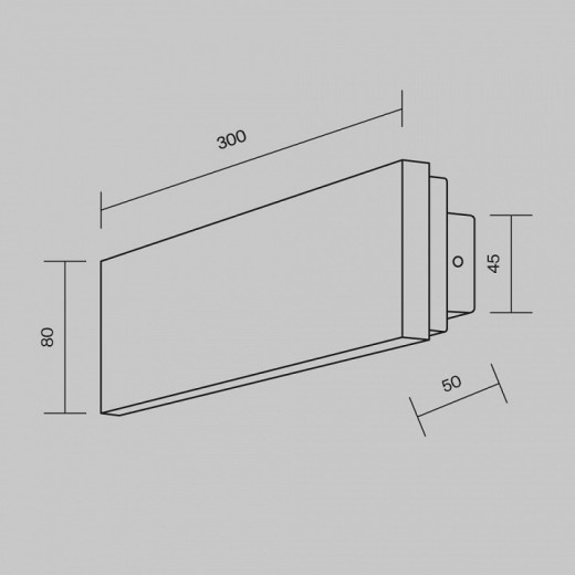 Накладной светильник Maytoni Basic Texture MOD461WL-L8GRK