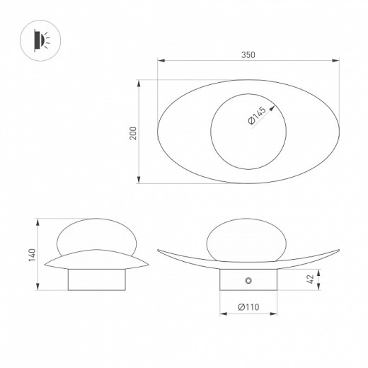 Накладной светильник Arlight PERLEN 057586