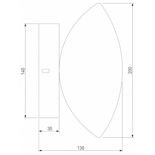 Накладной светильник Eurosvet Ripple 50389/1 LED латунь