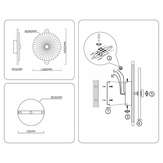 Накладной светильник Ambrella Light LH LH31141