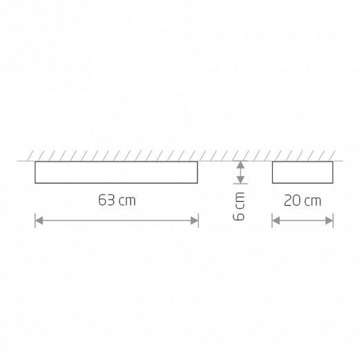 Накладной светильник Nowodvorski Soft Ceiling Led 60x20 7526