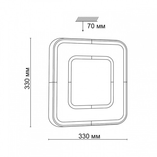 Накладной светильник Sonex ARTI 3047/CLN