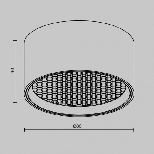 Накладной светильник Maytoni Technical Glare C122CL-L7-4K-W