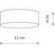 Накладной светильник Nowodvorski Lid Round Led 10406