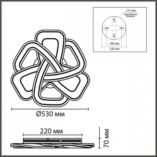 Накладной светильник Lumion JAZZ 8015/160CL