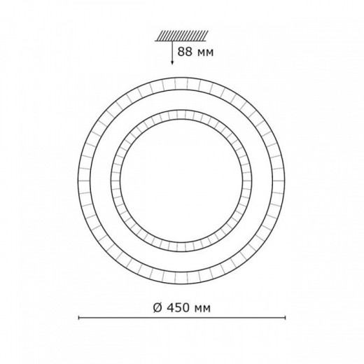 Накладной светильник Sonex PALE 2041/ELN