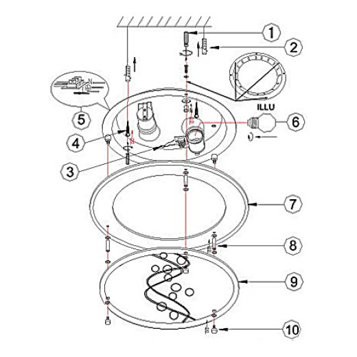 Накладной светильник Globo Ballerina I 48090-2