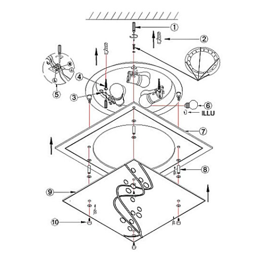 Накладной светильник Globo Ballerina I 48092-3