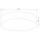 Накладной светильник TK Lighting Rondo 1581 Rondo White