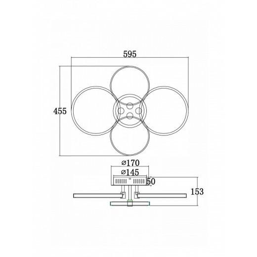 Накладной светильник Freya  FR10018CL-L40W
