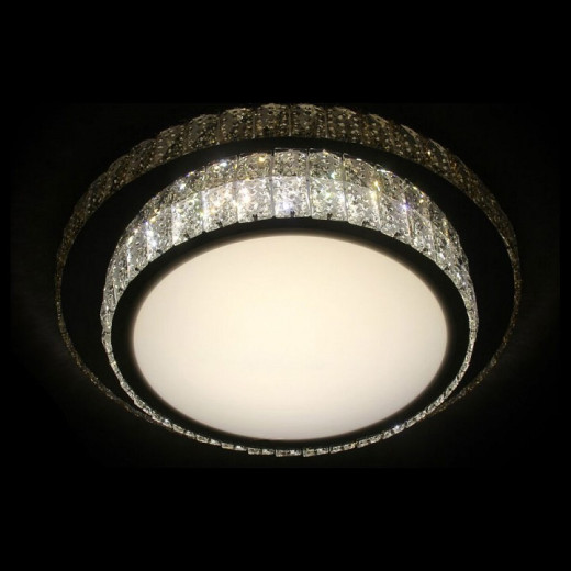 Накладной светильник Ambrella Light Orbital Crystal F95 CH/CL 72W D600