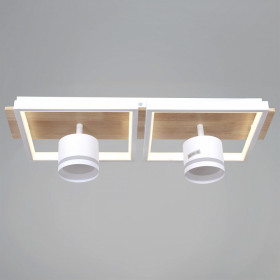 Накладной светильник 19560-0.3-2+2 WH+WOOD