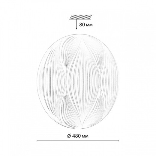 Накладной светильник Sonex PALE 7686/ELN