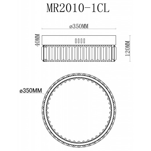 Накладной светильник MyFar Irina MR2010-1CL