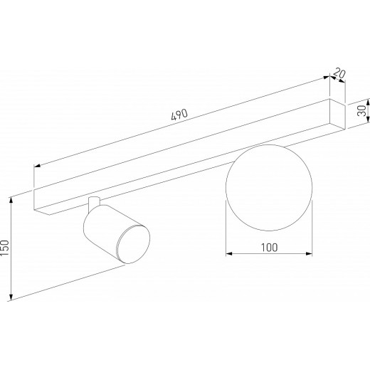 Накладной светильник TK Lighting Vox 10000 Vox