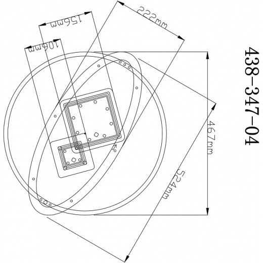 Накладной светильник Velante 438 438-347-04