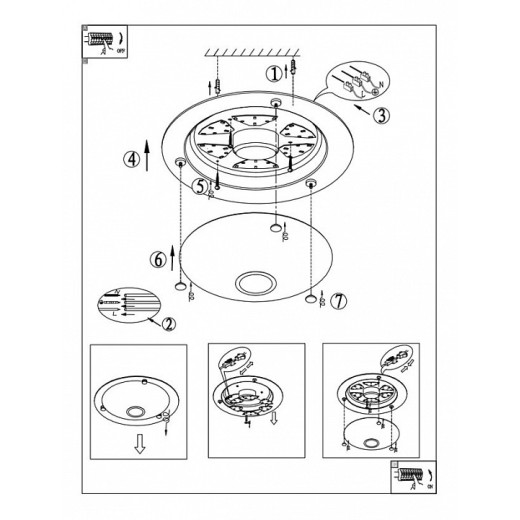 Накладной светильник Globo Amada 48240