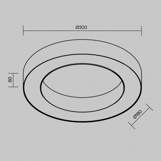 Накладной светильник Maytoni  C093CL-24W4K-W
