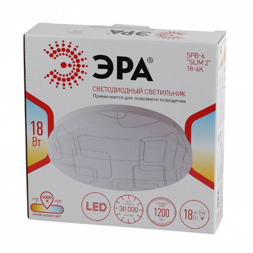 Накладной светильник Эра Slim SPB-6 Slim 2 18-4K
