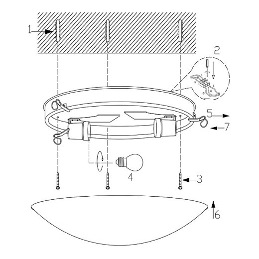 Накладной светильник Globo Alivia 40414-2