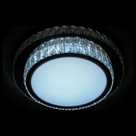 Накладной светильник Ambrella Light Orbital Crystal F95 CH/CL 72W D600
