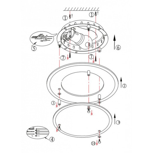 Накладной светильник Globo Indi 48167