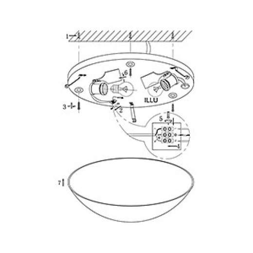 Накладной светильник Globo Fulva 40983-2