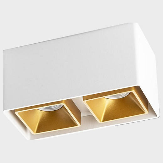 Накладной светильник Italline FASHION FX FASHION FX2 white + FASHION FXR gold - 2шт.