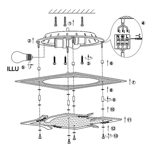 Накладной светильник Globo Dubia 48074-2
