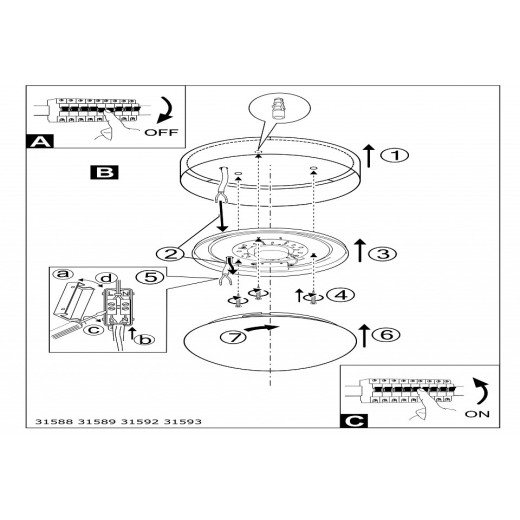 Накладной светильник Eglo Pasteri 31588