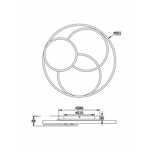 Накладной светильник Freya  FR10015CL-L94WB
