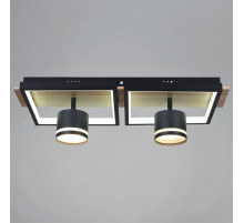 Накладной светильник 19560-0.3-2+2 BK+WOOD