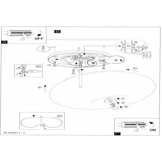 Накладной светильник Eglo ПРОМО Optica 86812