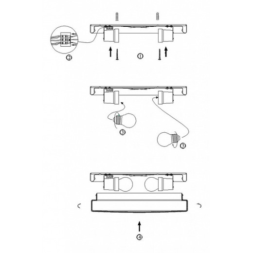 Накладной светильник Globo Opal 48402