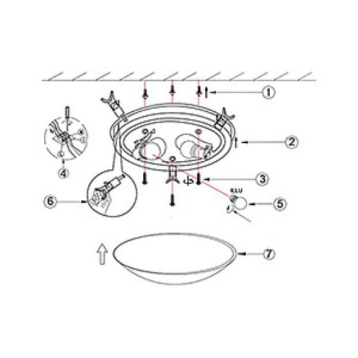 Накладной светильник Globo Tornado 40463-2