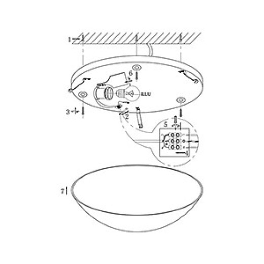Накладной светильник Globo Fulva 40983-1