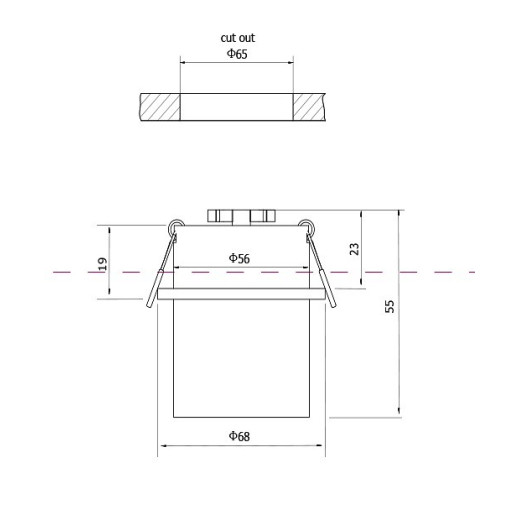 Встраиваемый светильник Maytoni Reif DL050-01W