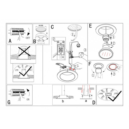 Встраиваемый светильник Eglo Peneto 94236