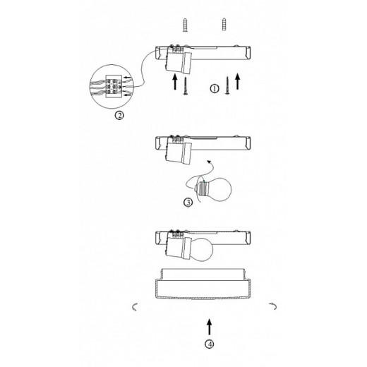 Накладной светильник Globo Opal 48401