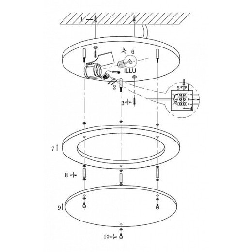 Накладной светильник Globo Regius 48141-1