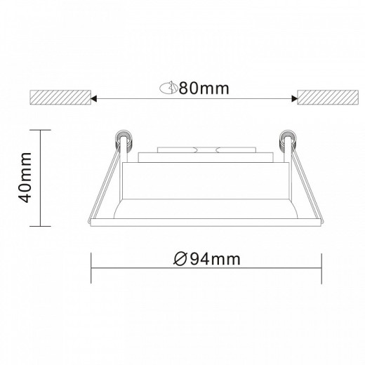 Встраиваемый светильник ST-Luce Misura ST208.508.01